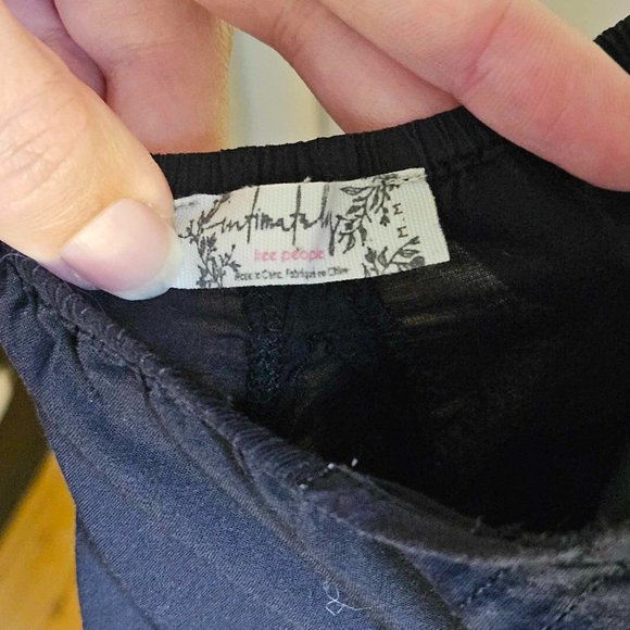 Intimately Free People Women’s Black Slip Dress Size Medium - Picture 4 of 8